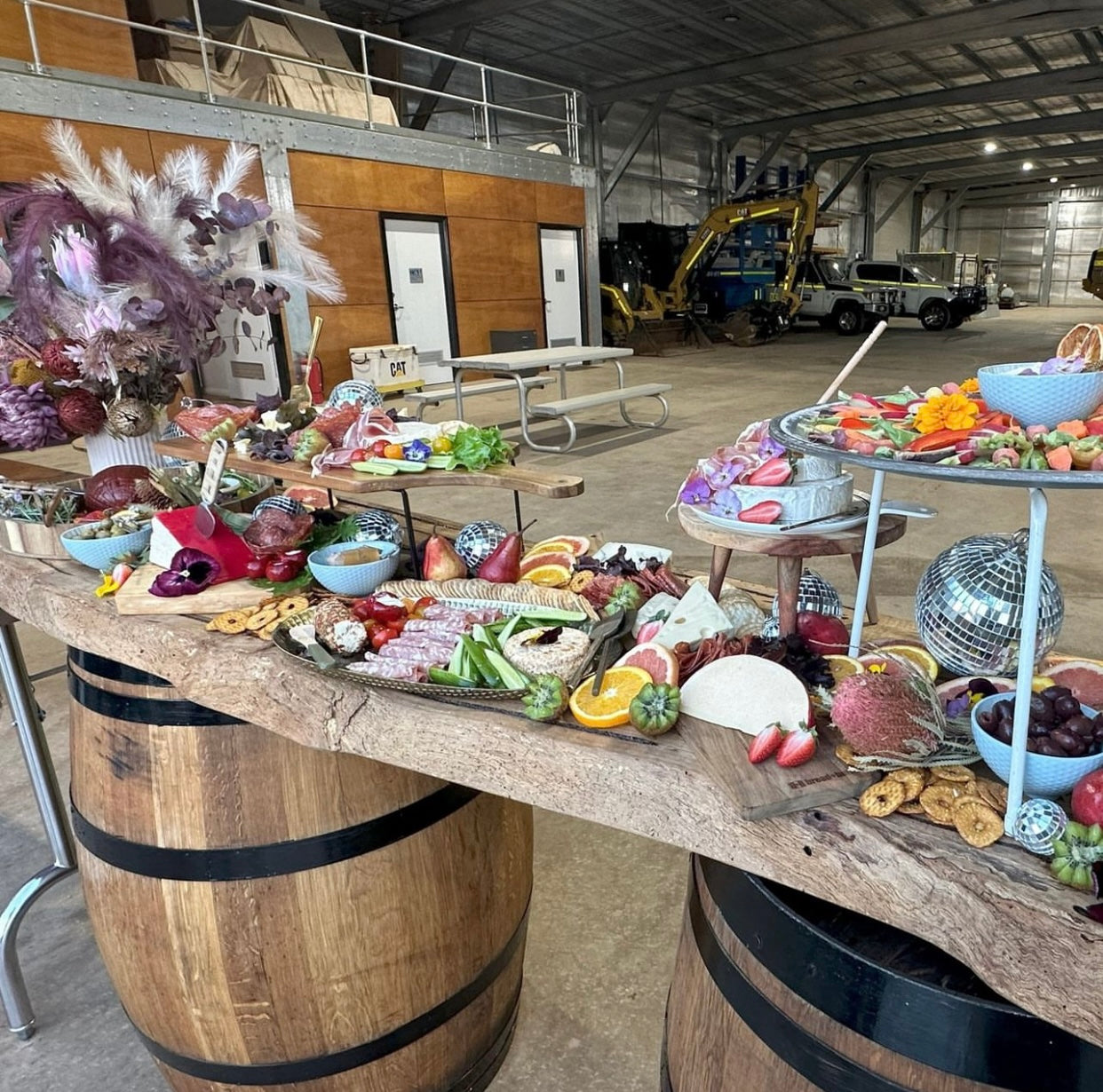 Marri Timber Top Barrel Bar